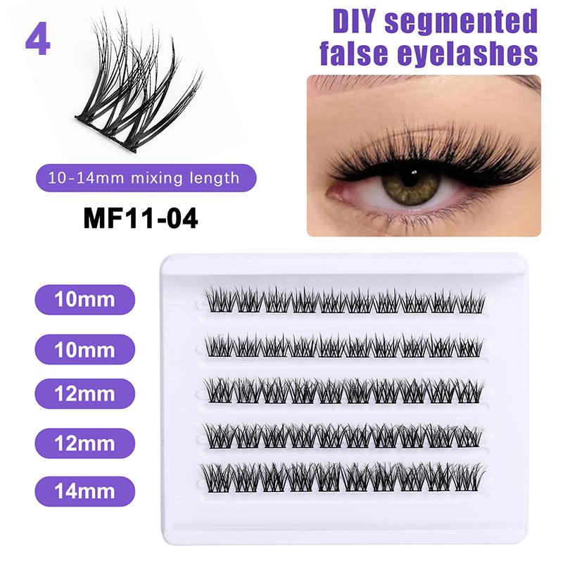 

Cluster Eyelashes Diy Eyelash Extension Individual Eyelash Clusters False Eyelashes Curled 10-14Mm Thick Fluffy Eyelash Clusters 4
