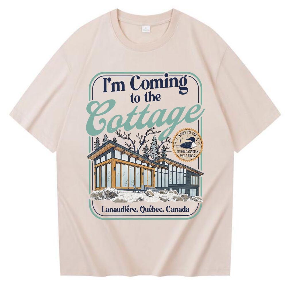 Heated Rivalry I'm Coming To The Cottage T-shirt Man Woman Harajuku Short Sleeve O-neck Casual Shirt