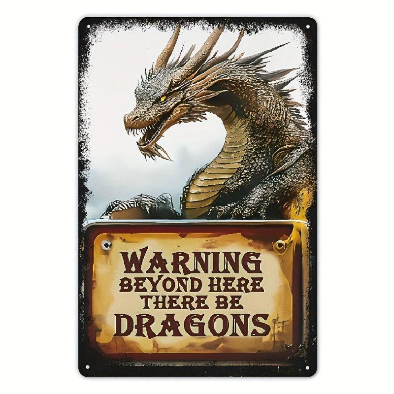Aluminum Metal Wall Sign, Modern Art Decor Plaque 20x30cm