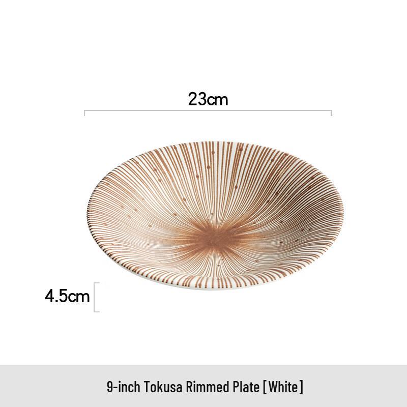 Japanese Retro Ceramic Dinner Plate