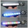 1Pc Car Led Daytime Headlight With Wind Powered Fan Floodlights Auxiliary Lighting Motorcycle Lamp For Modification