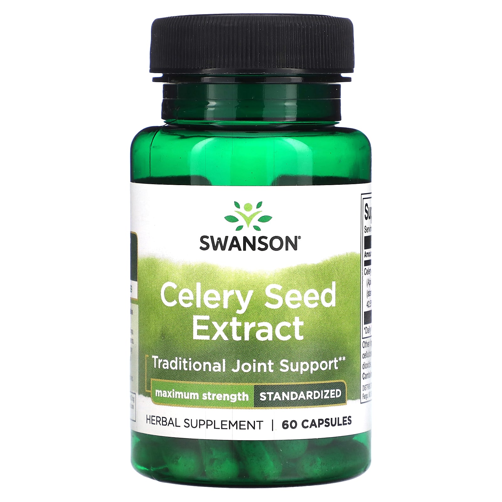

Celery Seed Extract, Maximum Strength, 60 Capsules (150Mg per Capsule)