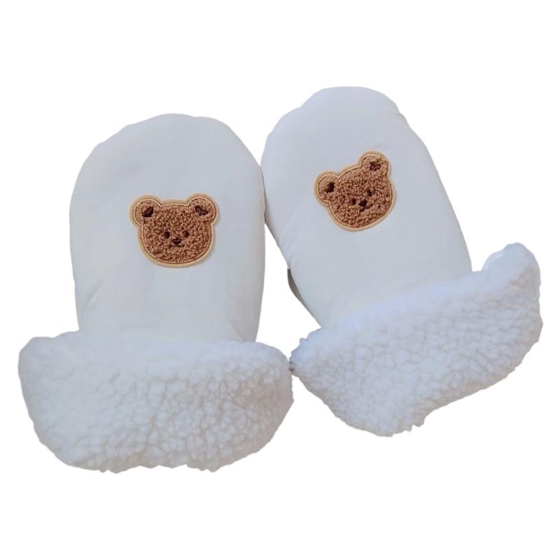 

2 Piece Infant Strollers Mittens Features Breathable Lining Quick Attach Design Wind Resistant for Cold Weather