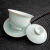 Ru Kiln Style Celadon Sancai Gaiwan Tea Bowl