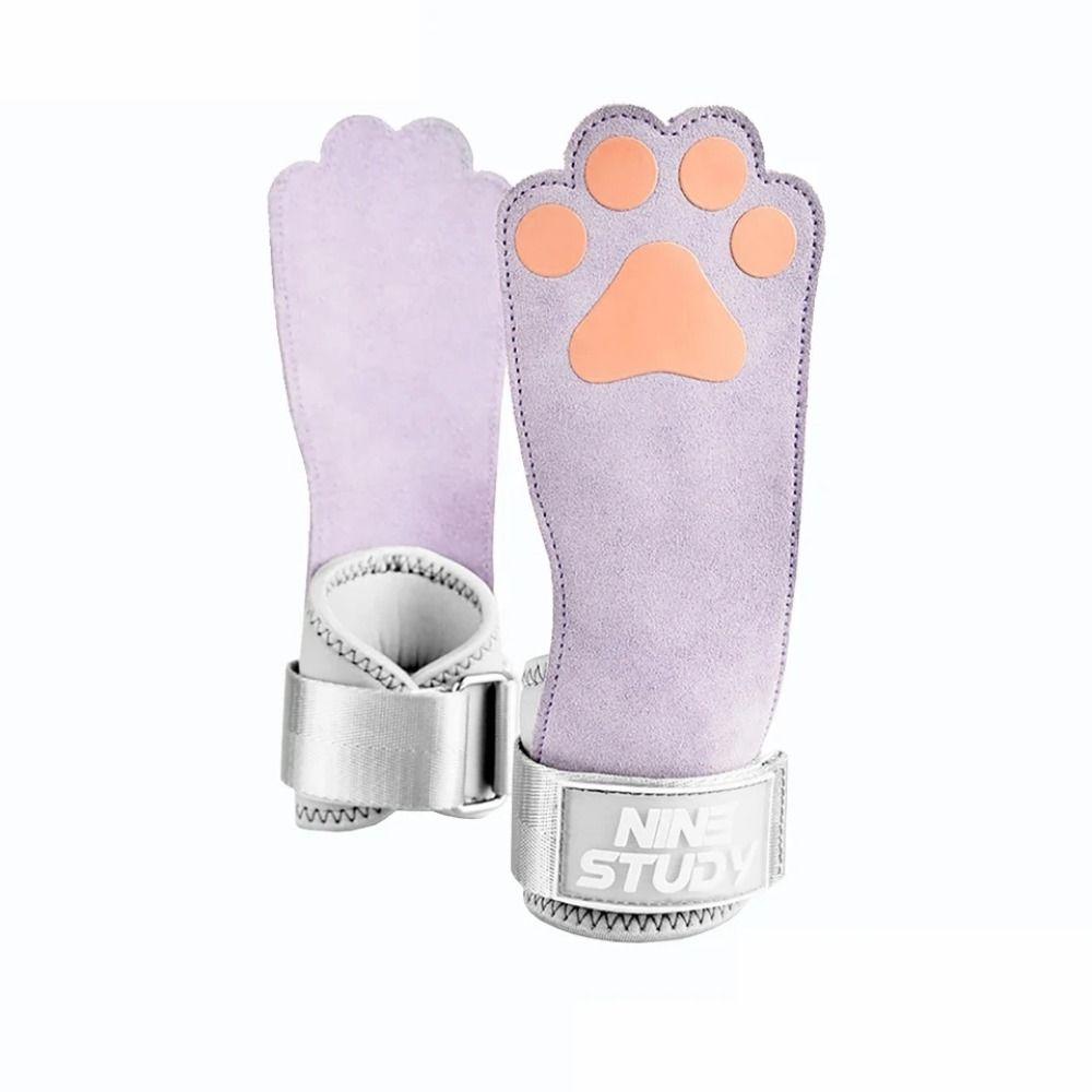 

Non-slip Dog Paw Wrist Straps Wear-resistant Dog Paw Deadlift Power Straps Women светло-фиолетовый