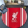 Liverpool Football Club Runder Teppich, Teppich für Wohnzimmer Schlafzimmer Sofa Spielzimmer Dekor, Rutschfeste Bodenmatte