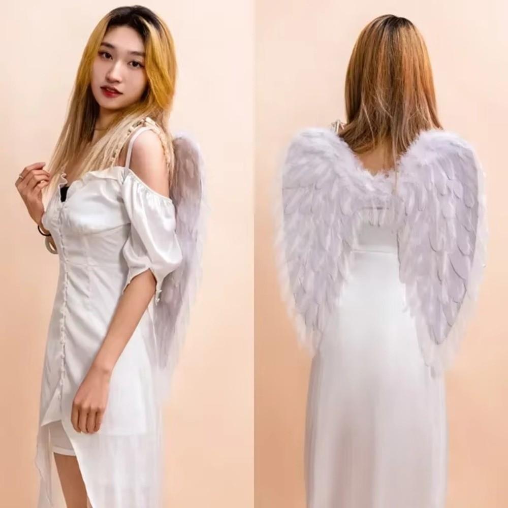 Large Devil Feather Wing Solid Color Halloween Wing Temperament Angel Feather Wing Children