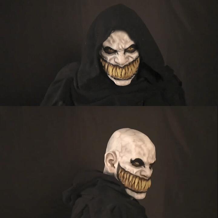 Halloween Terror Demon Mask Joker Bares His Teeth Vasago Devil Headgear Stage Prop