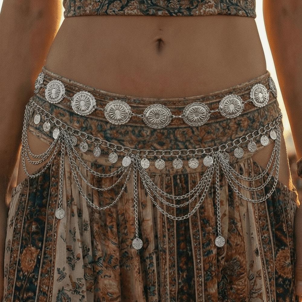 Elegant Fringe Belt Tassel Dance Accessories Bohemian Multi Layer Waist Chain Festival