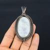 Moonstone 999 Copper Wire Wrapped Pendant, Handmade Gemstone Pendant, Gift For Mom Antique Jewelry