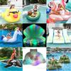 Inflatable Water Float Ride On Tank Shell Sprinkler, Outdoor Swimming Gear, Kids Adults Portable Comfortable