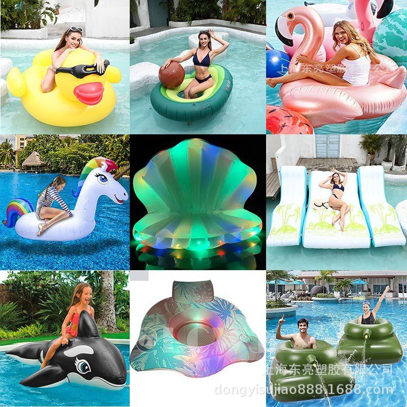 Inflatable Water Float Ride On Tank Shell Sprinkler, Outdoor Swimming Gear, Kids Adults Portable Comfortable