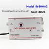 ABUO-Home TV Equipment 8630MA2 30Db Cable TV Splitter Amplifier Digital TV Antenna Signal Booster 45Mhz To 860Mhz EU Plug