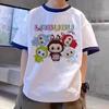 Hot New 3D Print Labubu Kids T Shirts Kawaii Boys Girls Tshirt Cute Short Sleeve Kids Clothing