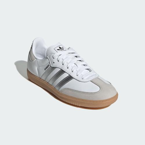 adidas Originals SAMBA OG "White Silver Metallic" JI2725 Women's Size