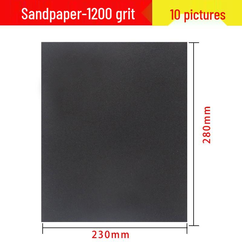 נייר שיוף רטוב עדין במיוחד להברקה וליטוש ירקן, עץ, קירות ורכב, דרגות 240-2000