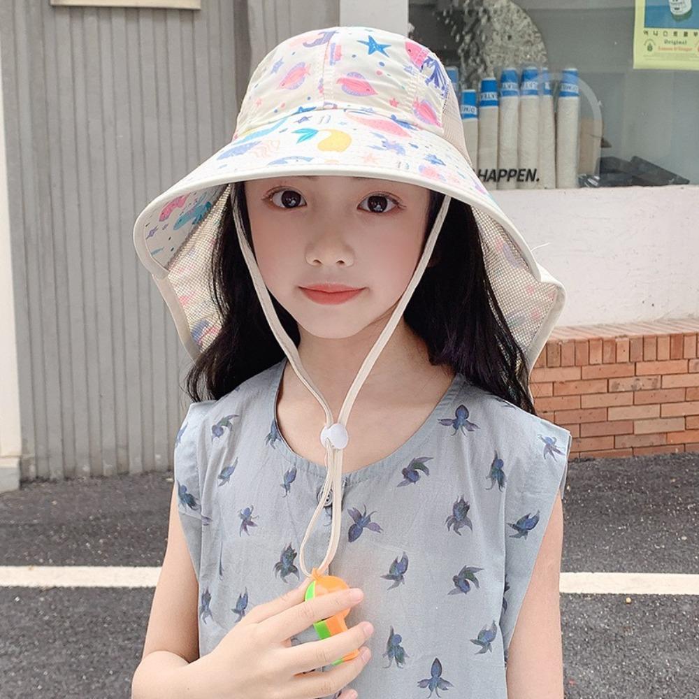 

Big Brim Children s Sunshade Hat Sun Protection Sun Hat New Children Hats Summer 6