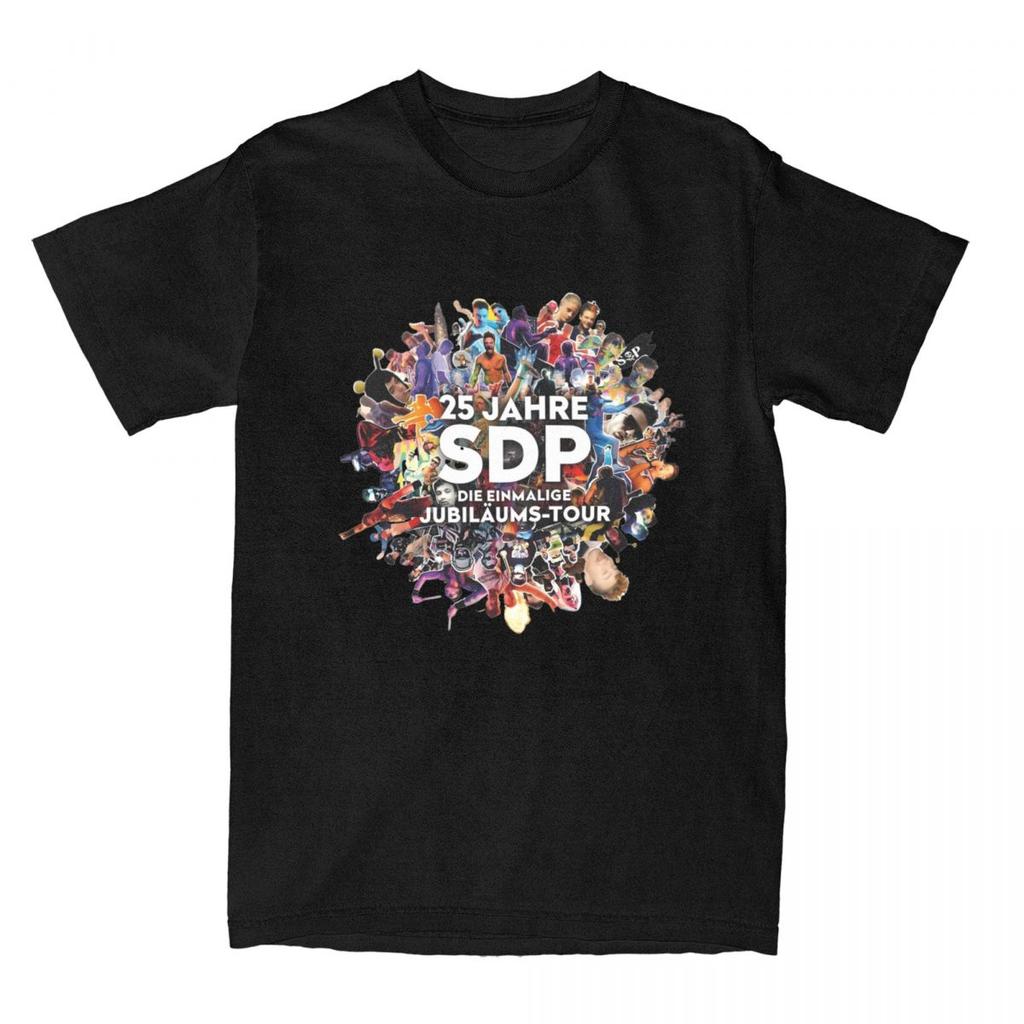 Sdp Band Music Singer 2024 Tour Maglietta Uomo Y2K Tedesca Cotone Magliette Estive Girocollo Harajuku T-Shirt Casual Taglie Forti Top