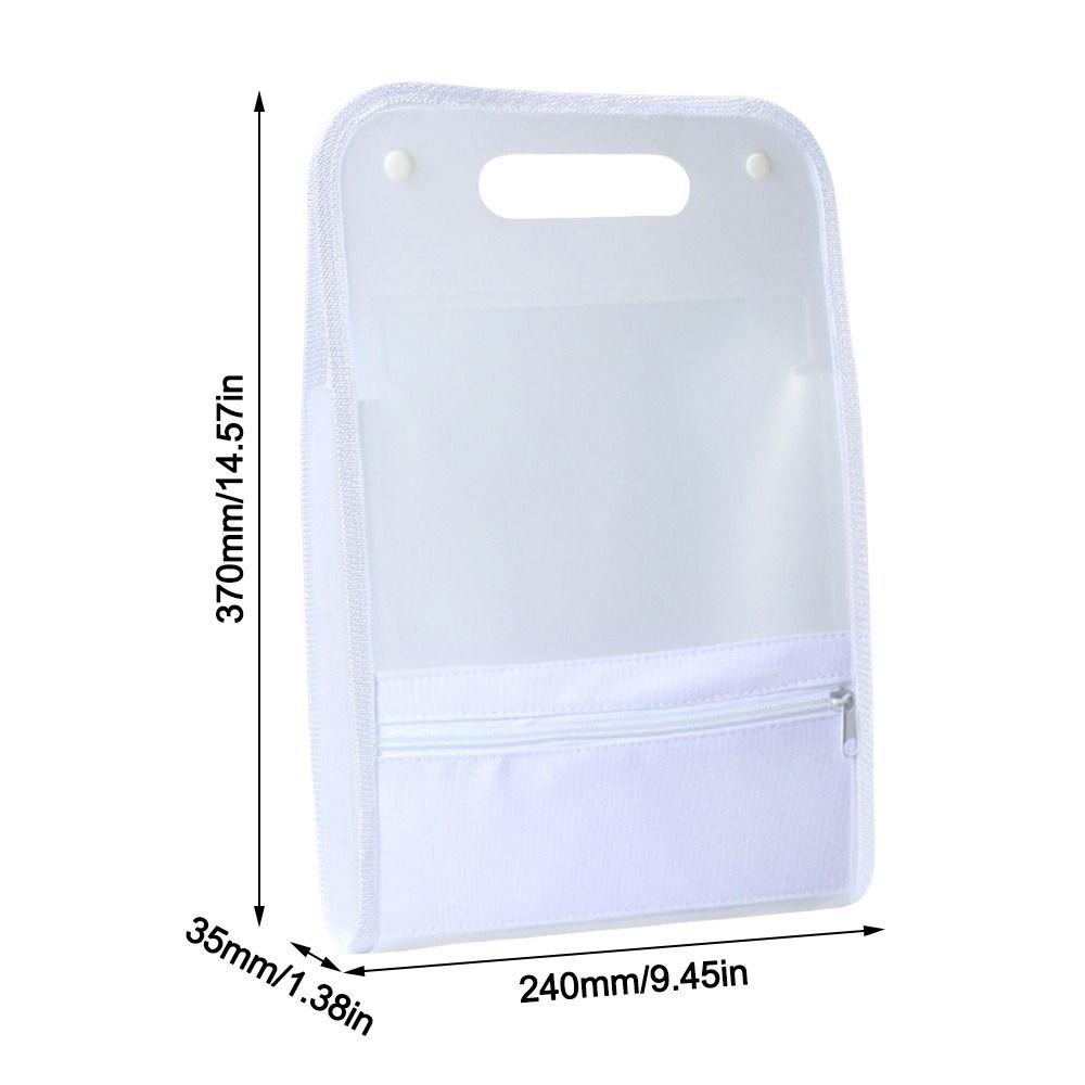 Vertical Accordion Zipper Bag 13 Pockets Waterproof Test Paper Storage Bag Large Capacity Classified Storage Document Pouch