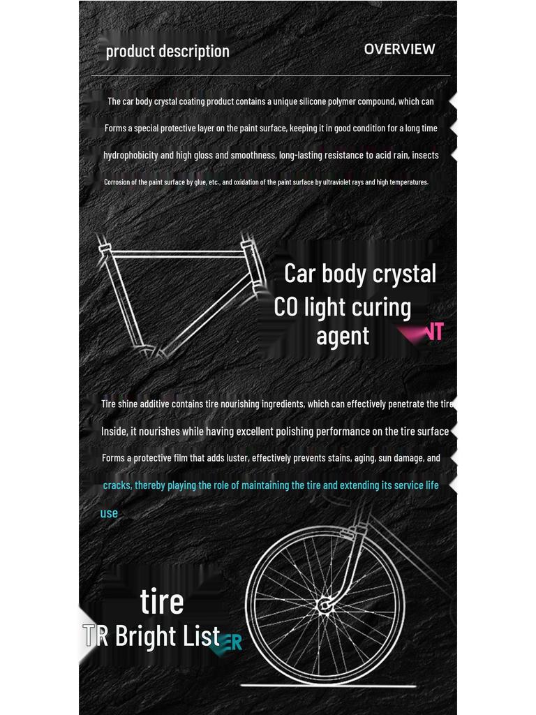 TOSUOD Bike Tire & Body Coating Agent for Mountain & Road Bike Maintenance