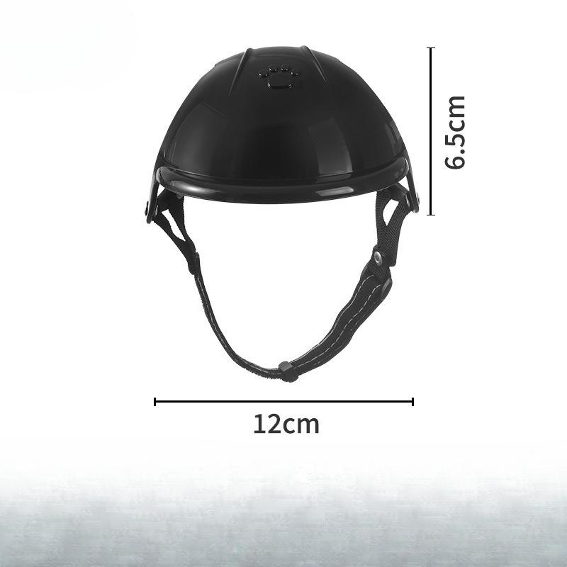 Casco per Animali Domestici, Casco per Cani, Casco di Sicurezza con Aperture per le Orecchie, Casco da Ciclo all'Aperto, Casco da Motociclista