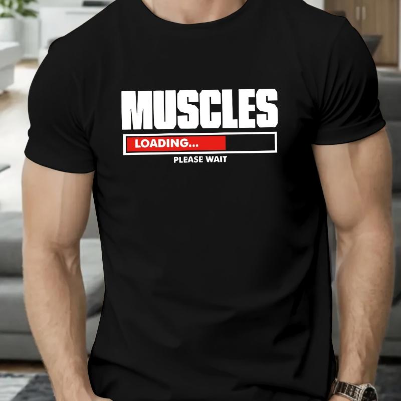 

Fitness Humor Print T-Shirt Breathable Cool, Comfortable Wear,Daily Casua XXL белый