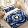Bettwäsche-Set 1 Bettbezug 2 Kissenbezüge Chelsea FC Aufdruck Schlafzimmer Heimdekoration