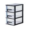 Transparent Small Drawer Desk Organizer and Storage Cabinet
