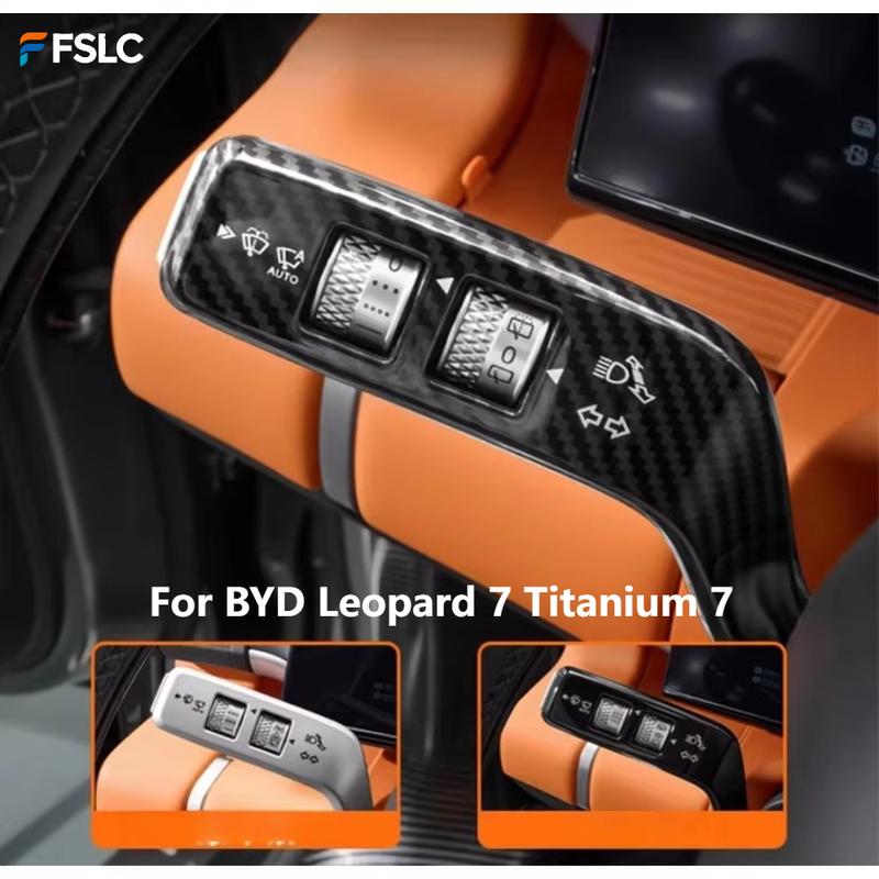 For BYD Leopard 7 Titanium 7 Paddle Shifter Trim Steering Gear Shift Cover Interior Upgrade Mod Accessory