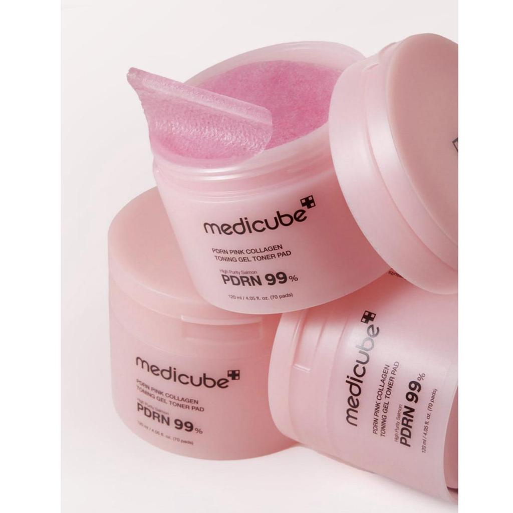 Medicube PDRN Pink Collagen Toning Gel Toner Pad 70ea
