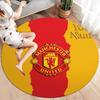Manchester United F Custom Name Round Area Rug,Carpet Rug for Living Room Bedroom Sofa Playroom Decor,Non-slip Floor Mat