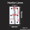Stainless Steel Folding Casement Hinge for Doors, Windows, Wooden Boxes & Luggage (1-4 inches)
