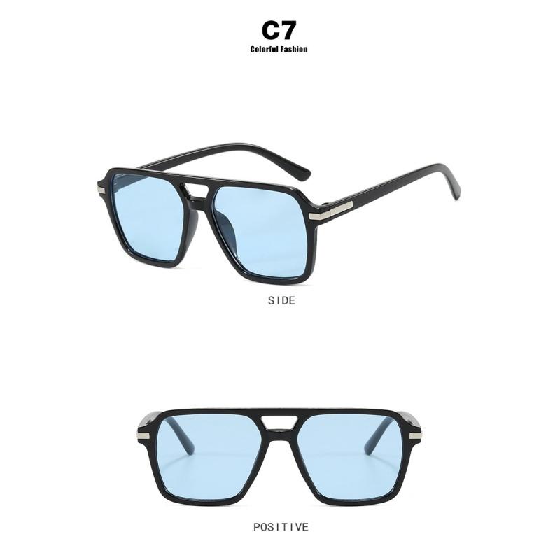 Men's Sunglasses, Rice Nail Square Retro Women's Sunglasses.