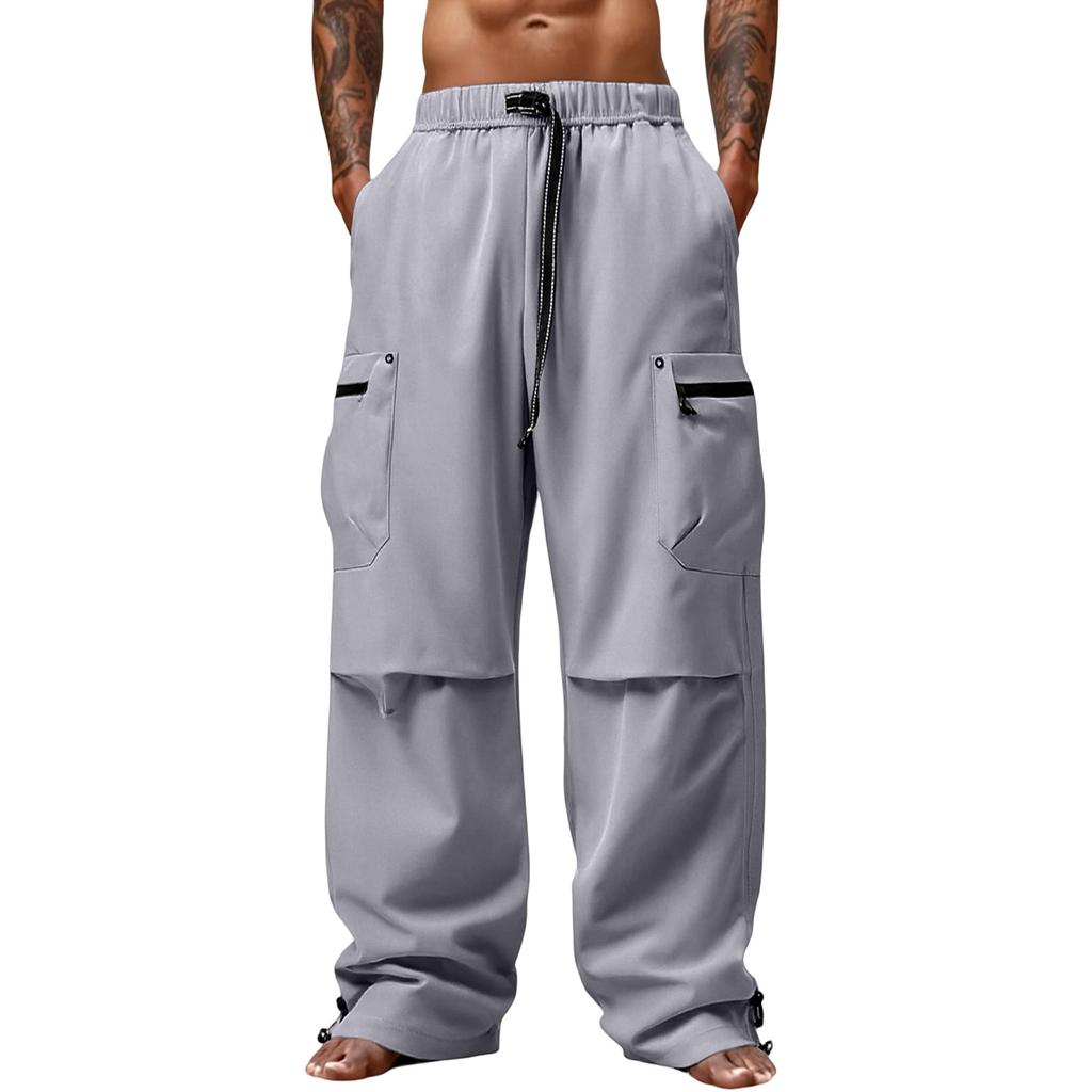 Men's Outdoor Sports Loose Big Pocket Workwear Trousers