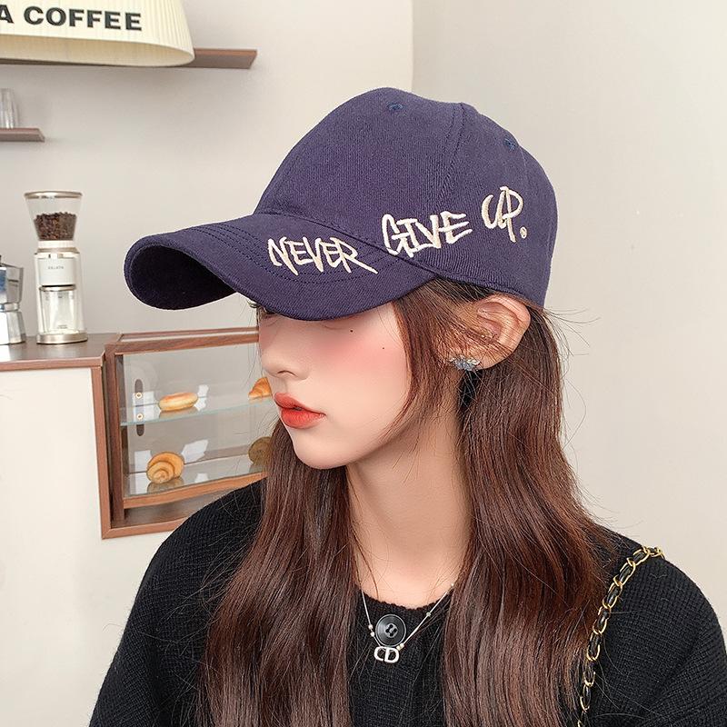Soft Top Baseball Hat for Women In Autumn and Winter Korean Version with Large Head Circumference  Retro Face Showing Small Peaked Cap for Men