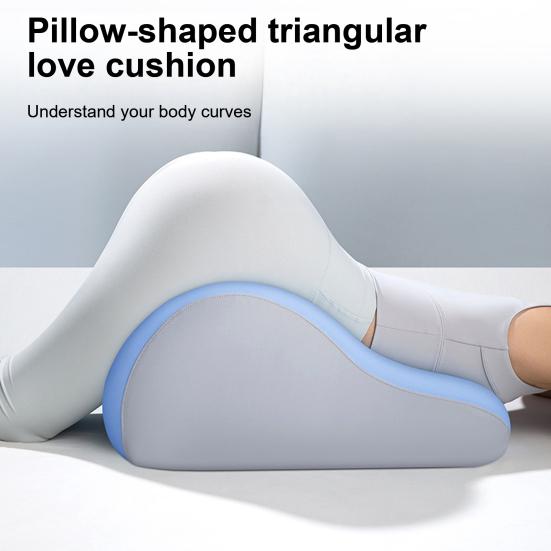 Couples Butt Cushion Hip Intimacy Pillow Memory Foam Multi Position Wedge Cushion Ergonomic Leg Wedge for Bedroom Relaxation Post-Surgery Recovery