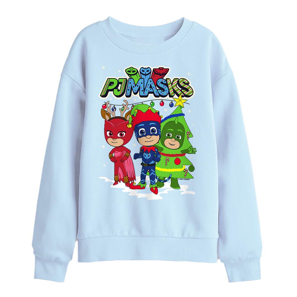 PJ Masks Kinder/Kids Catboy Owlette Gekko Heroes Weihnachtspullover