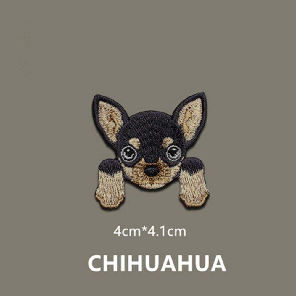 Chihuahua Small Dog Iron On Clothing Patches Applique Backpack Decoration Patch