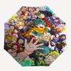 1pc My Hero Academia Characters Automatic Folding Umbrella, Portable 3-Fold Design with 8-Bone Iron Frame, Outdoor for Fans, Travelers, Daily Use, and