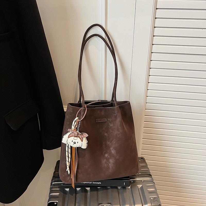 Autumn Commuter Big Bag Women's New Retro Trendy Simple Tote Bag Versatile Large Capacity Shoulder Handbag