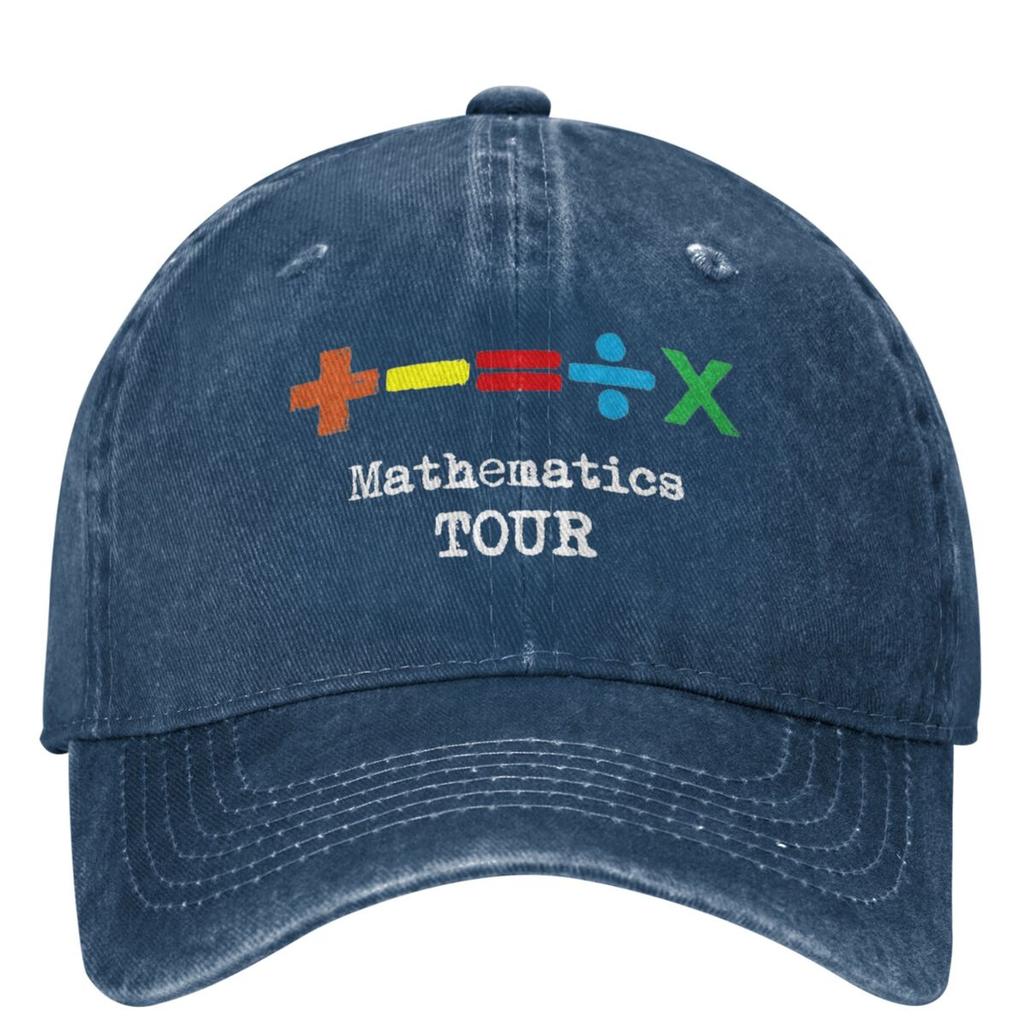 The Mathematics Tour ED SHEERAN Baseball Cap Accessories For Unisex Vintage Distressed Washed Hats Snapback Hat