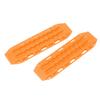 1 Pair RC Sand Ladder Anti Slip Plastic RC Crawler Car Recovery Ramps Board for SCX24 124 Orange
