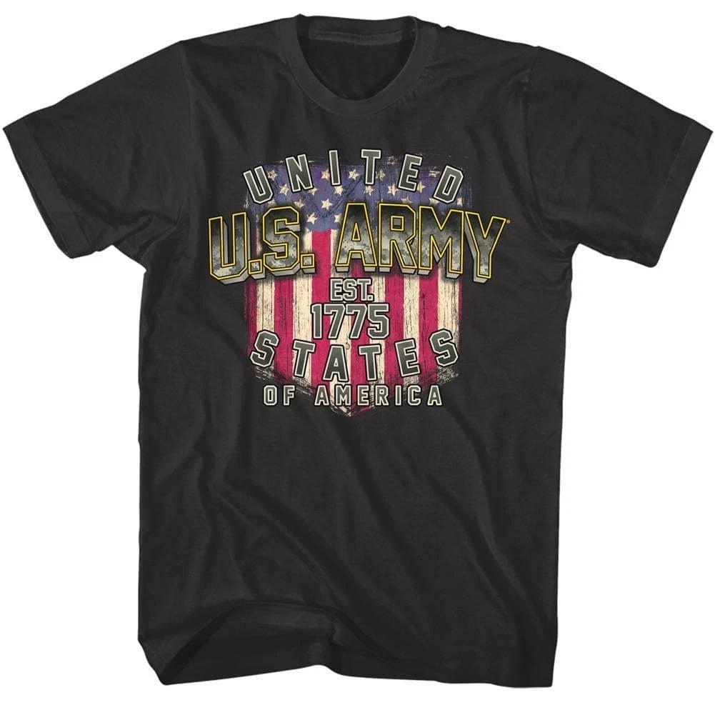 US Army American Flag Men s T Shirt L