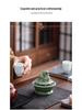 Blue Porcelain Suanni Beast Coil Incense Burner with Lid