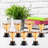 10Pcs Mini Trophies Plastic Trophy Award Eye-catching Mini Desktop Trophy Ornaments for Party Favors Props