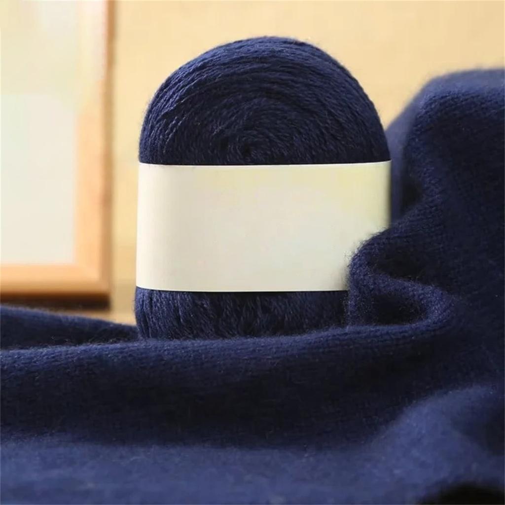 Hand Crochet Thread for DIY Weave Knitwear Long Thin Yarn Roll Mohair Yarn Soft Wool Knitting Scarf Cashmere Yarn Warm