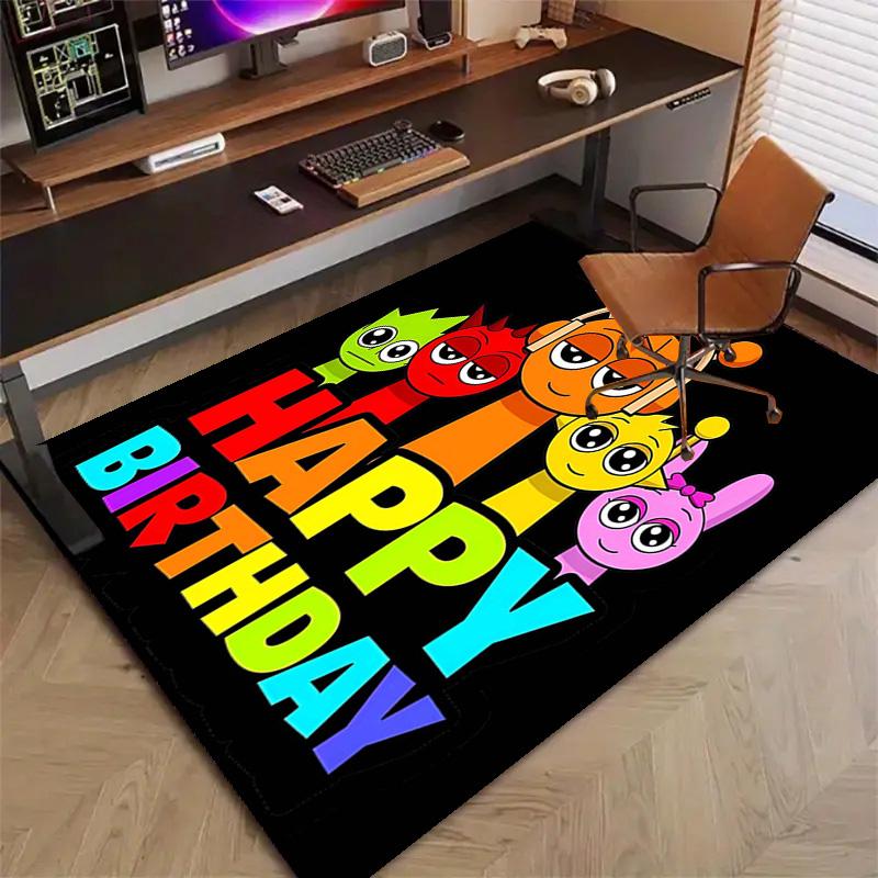 1pc SPRUNKI4 Design Printed Area Rug Carpet for Bedroom Living Room Home Decor Rugs Mat Non Slip Mat Rug for Bedside