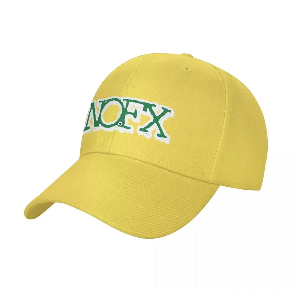 aNOFX No Fx Punk Rock Band Logo Music Baseball Cap Adult Hip-Hop Sun Caps Nofx Hats Adjustable Polyester Trucker Cap Spring Hats