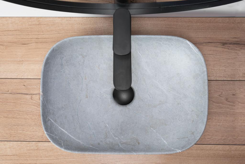 Umywalka livia grey matt - nablatowa sku rea-u3801