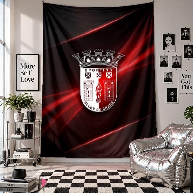 Braga FC Wall Tapestry Home Decor Wall Hanging Cloth for Bedroom Living Room Background